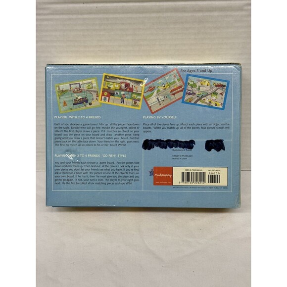 Mudpuppy Picture This Puzzle Matching Game -4 Boards 24 Pieces Complete Set - Picture 11 of 14